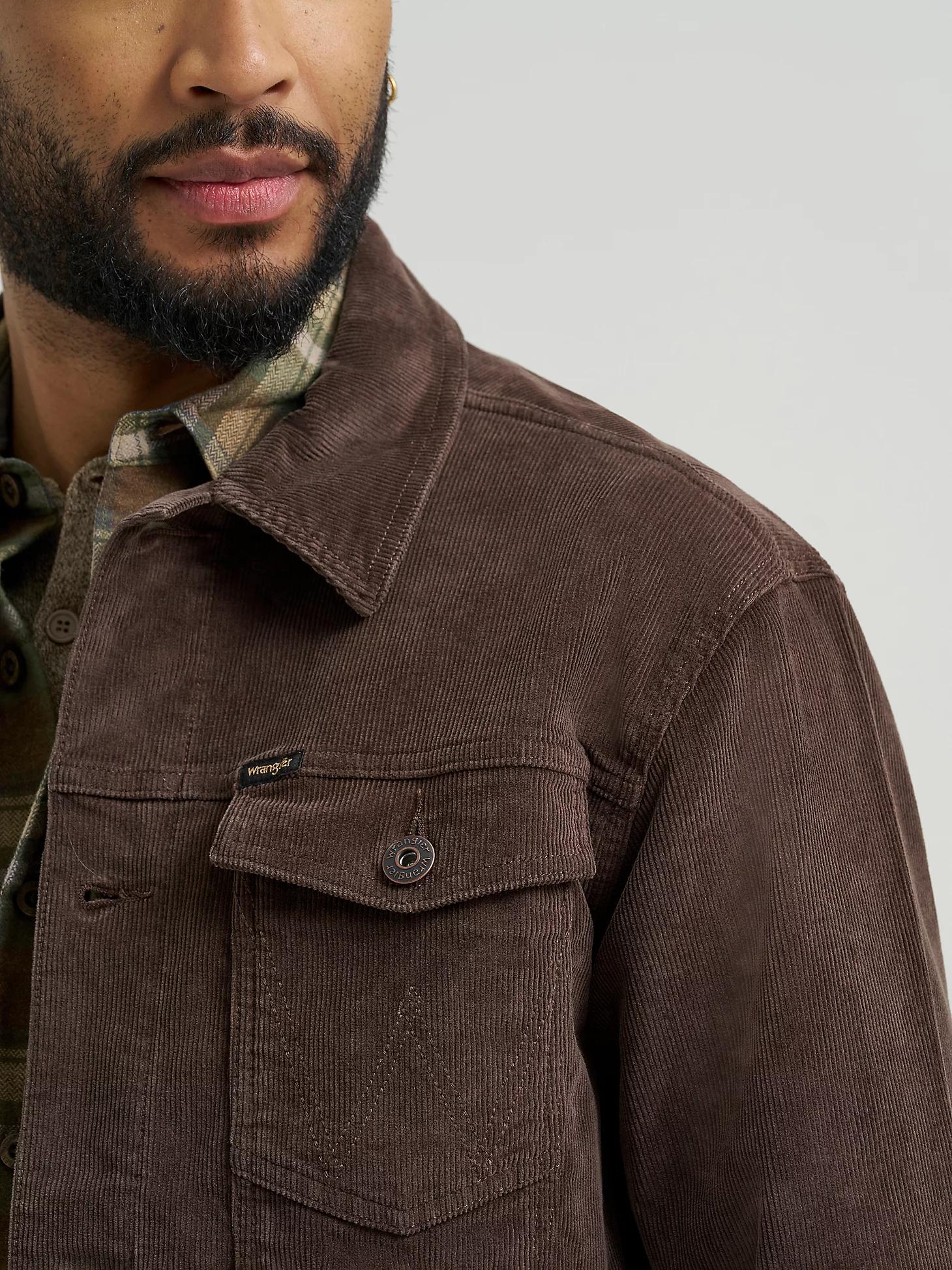 Men's Unlined Corduroy Jacket in Chocolate Product Image