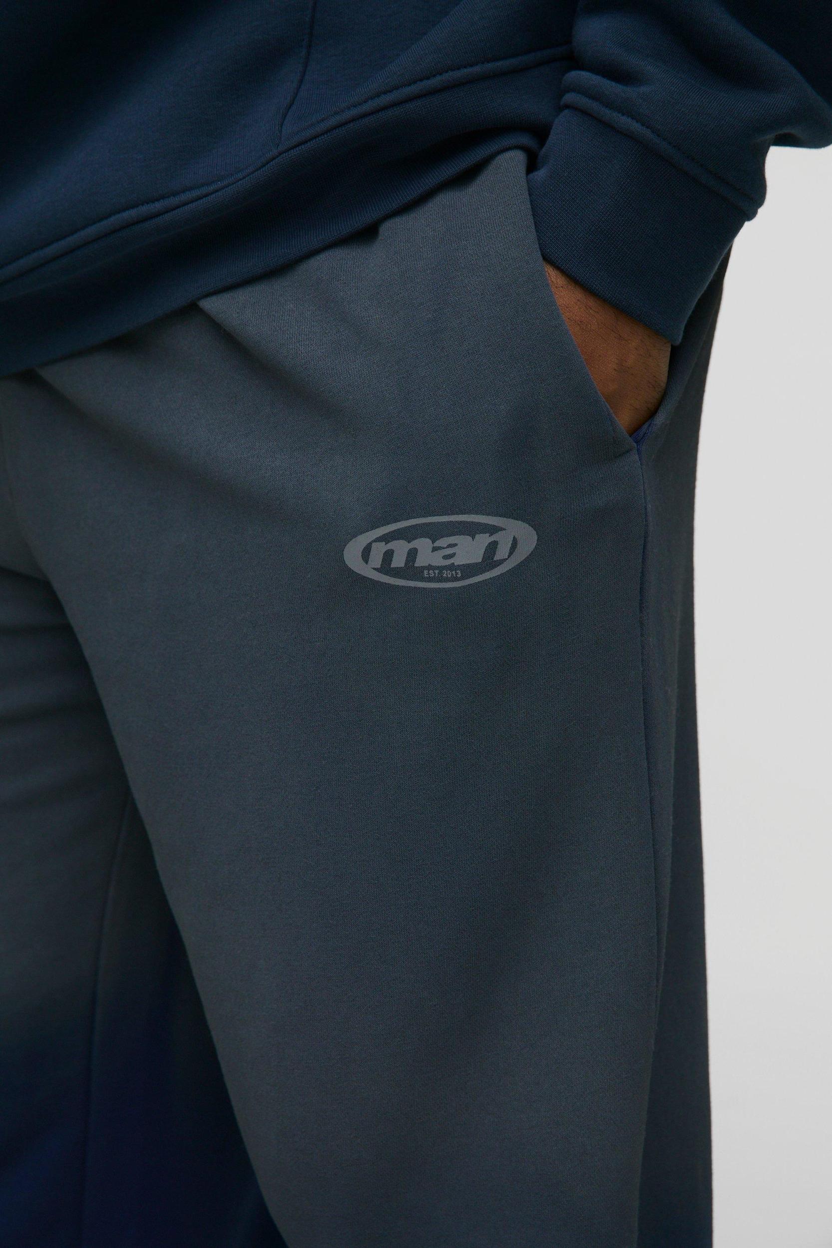 Plus Spray Wash Print Relaxed Sweatpants | boohooMAN USA Product Image