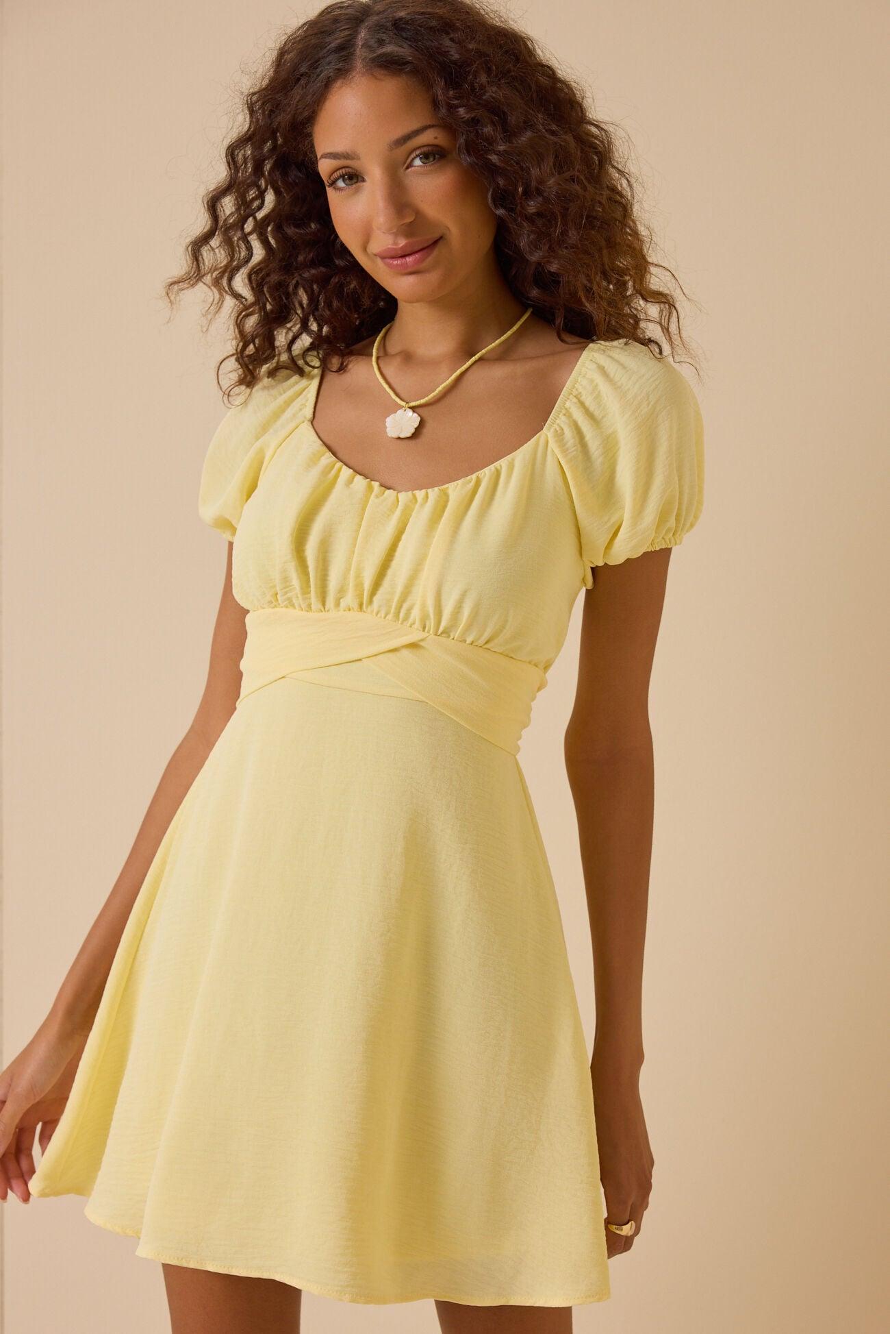 Delilah Crossover Mini Dress Product Image