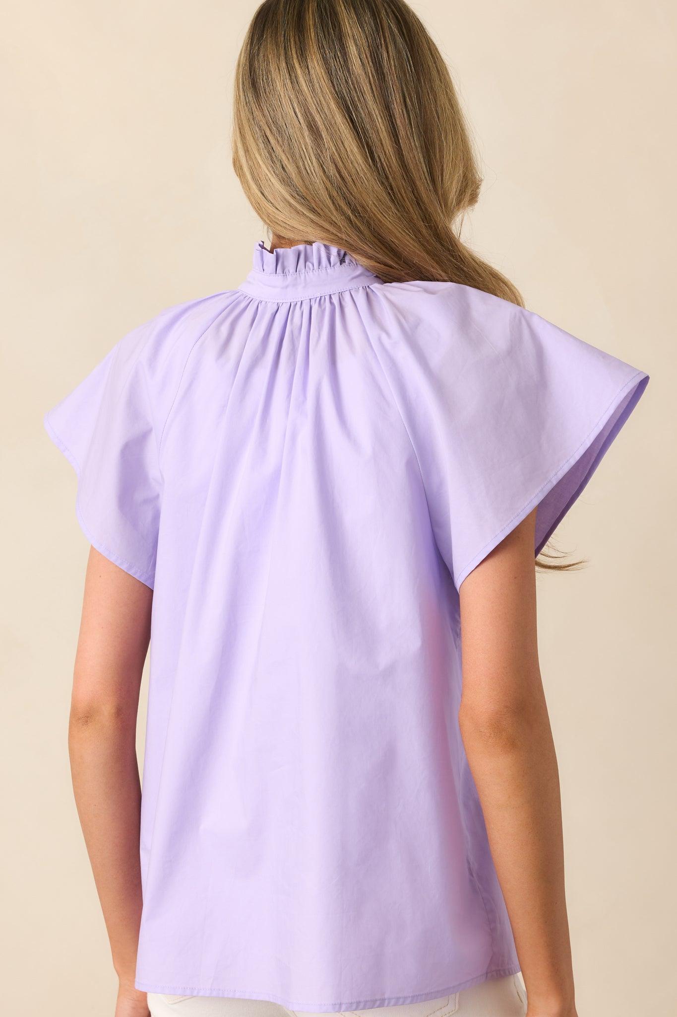 Florence Lilac Cotton Top Product Image