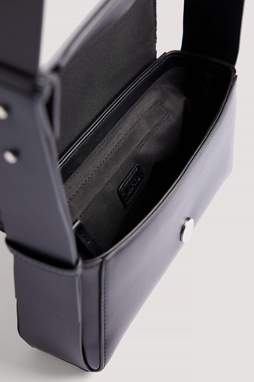 Wide Press Button Crossbody Bag Product Image