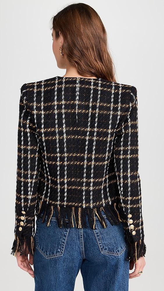 L'AGENCE Belmont Fringe Jacket | Shopbop Product Image