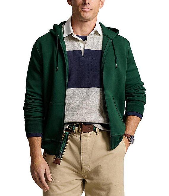 Polo Ralph Lauren Big & Tall Double-Knit Solid Full-Zip Hoodie Product Image