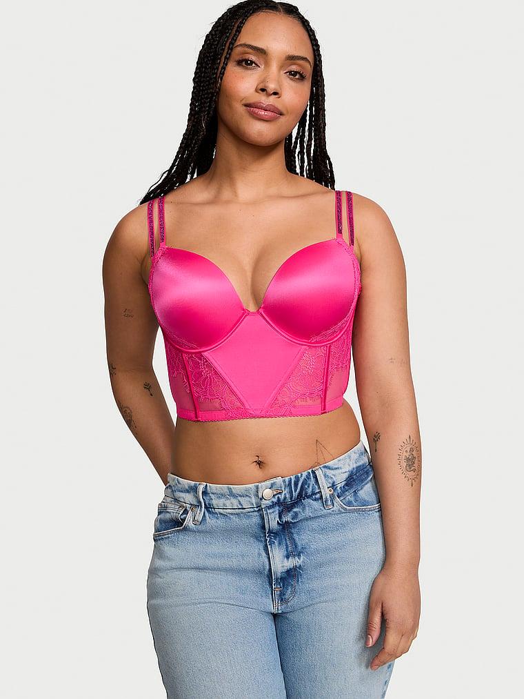 Double Shine Strap Push-Up Corset Top Product Image