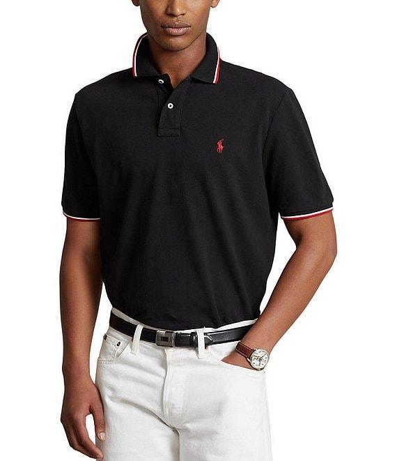 Polo Ralph Lauren Classic Fit Tipped Mesh Short Sleeve Polo Shirt Product Image