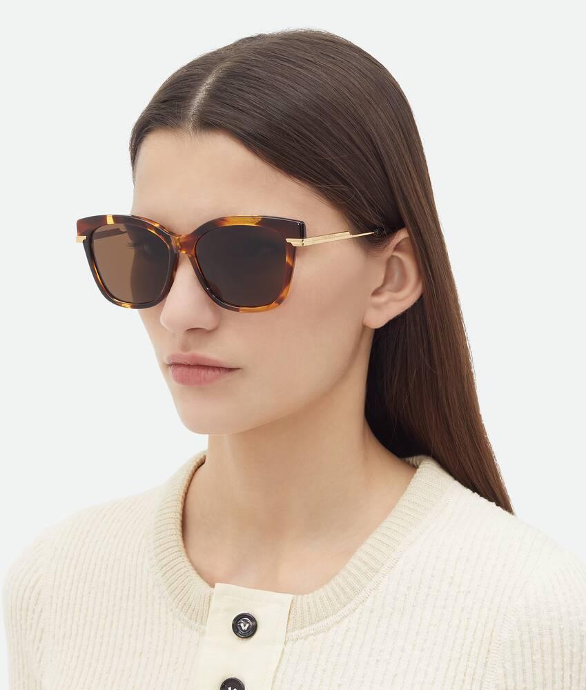 Women's Classic Square Sunglasses in Havana/brown Product Image