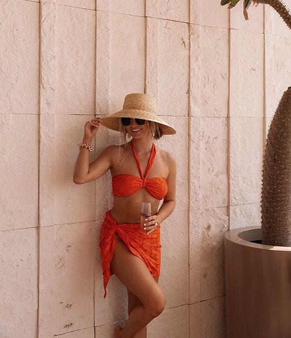 Gianni Bini x Shea Leigh Mills Spritz Lace Textured Sarong Cover-Up Product Image