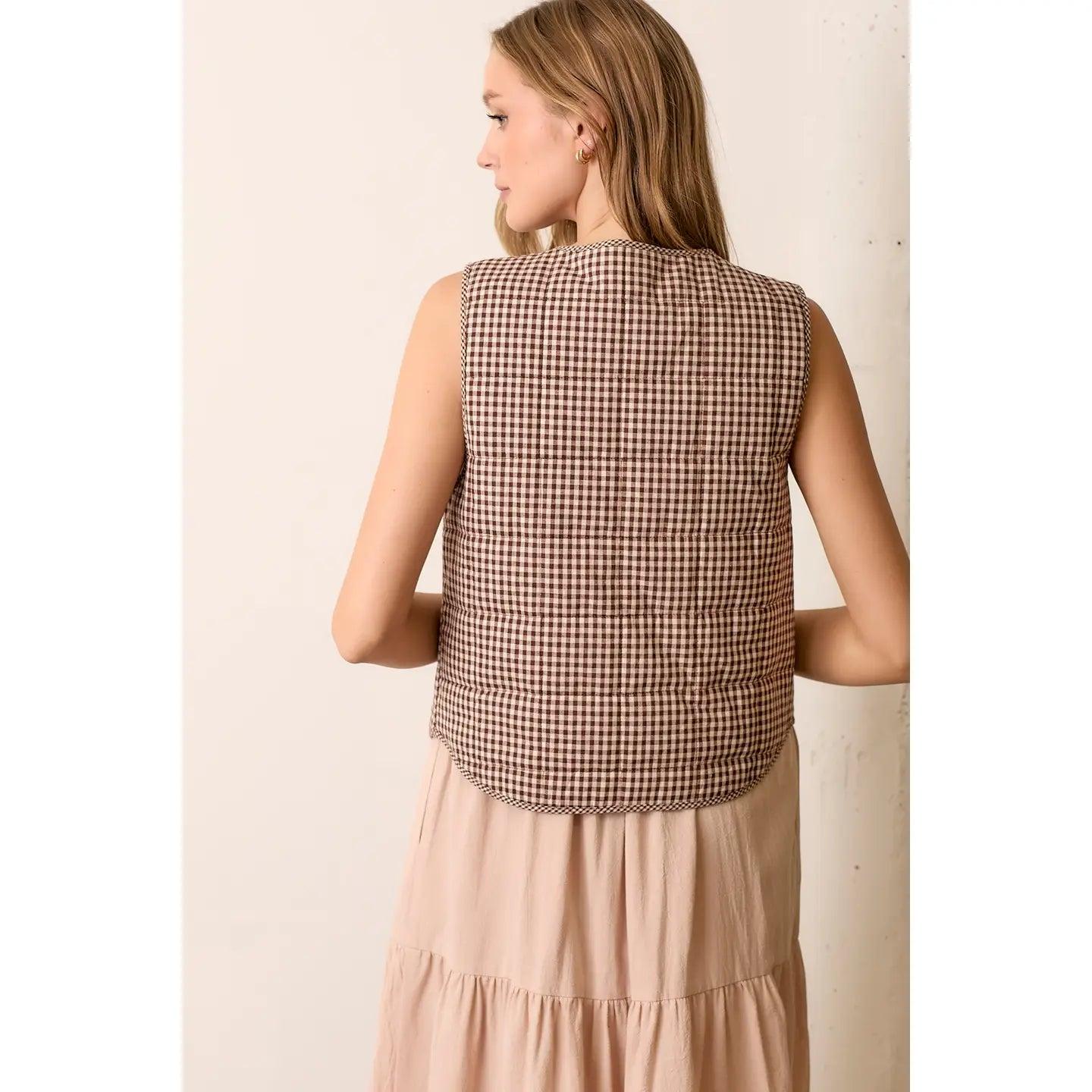 Friday Gingham Vest Product Image