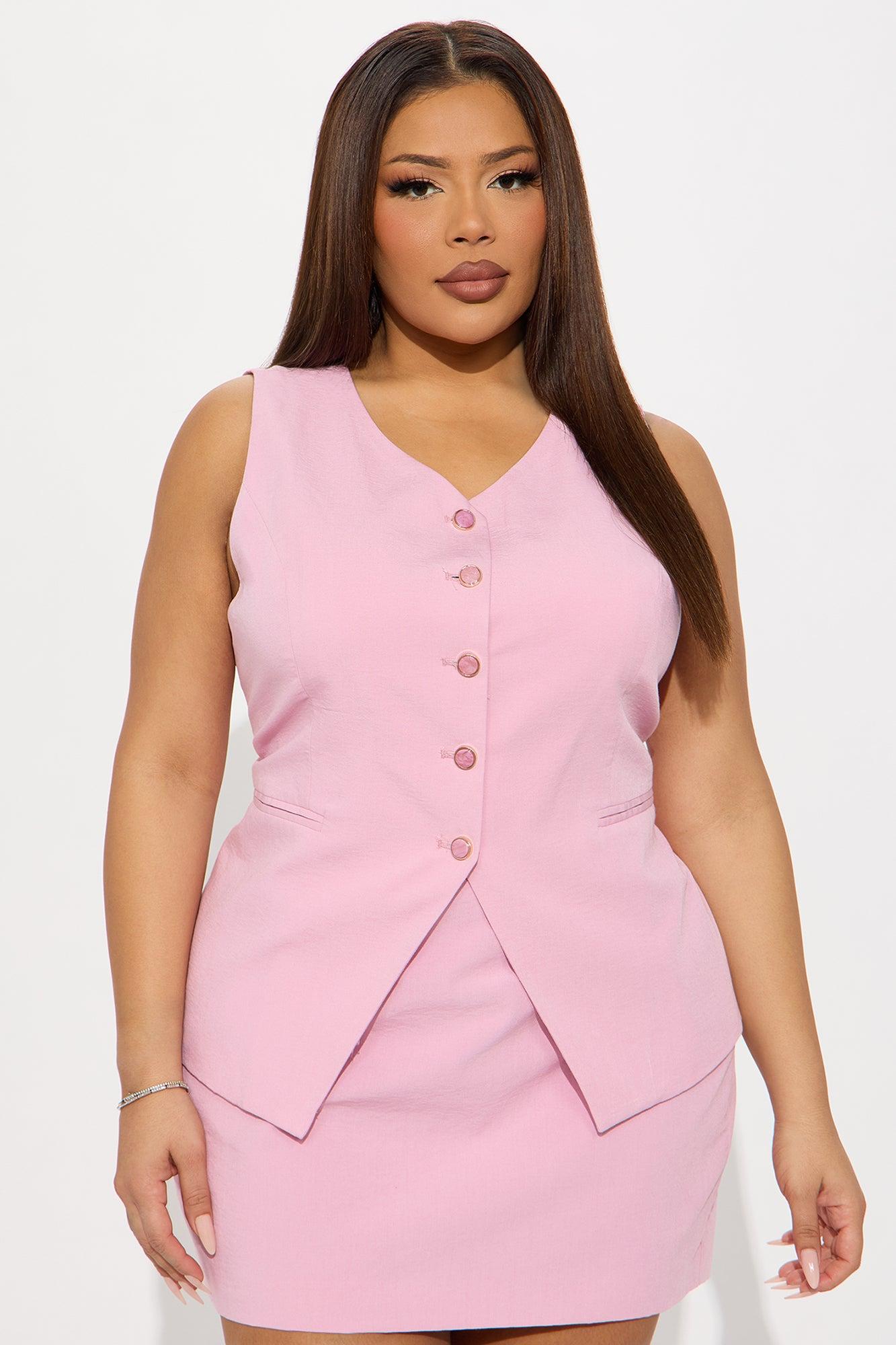 Office Princess Skirt Set - Pink Product Image