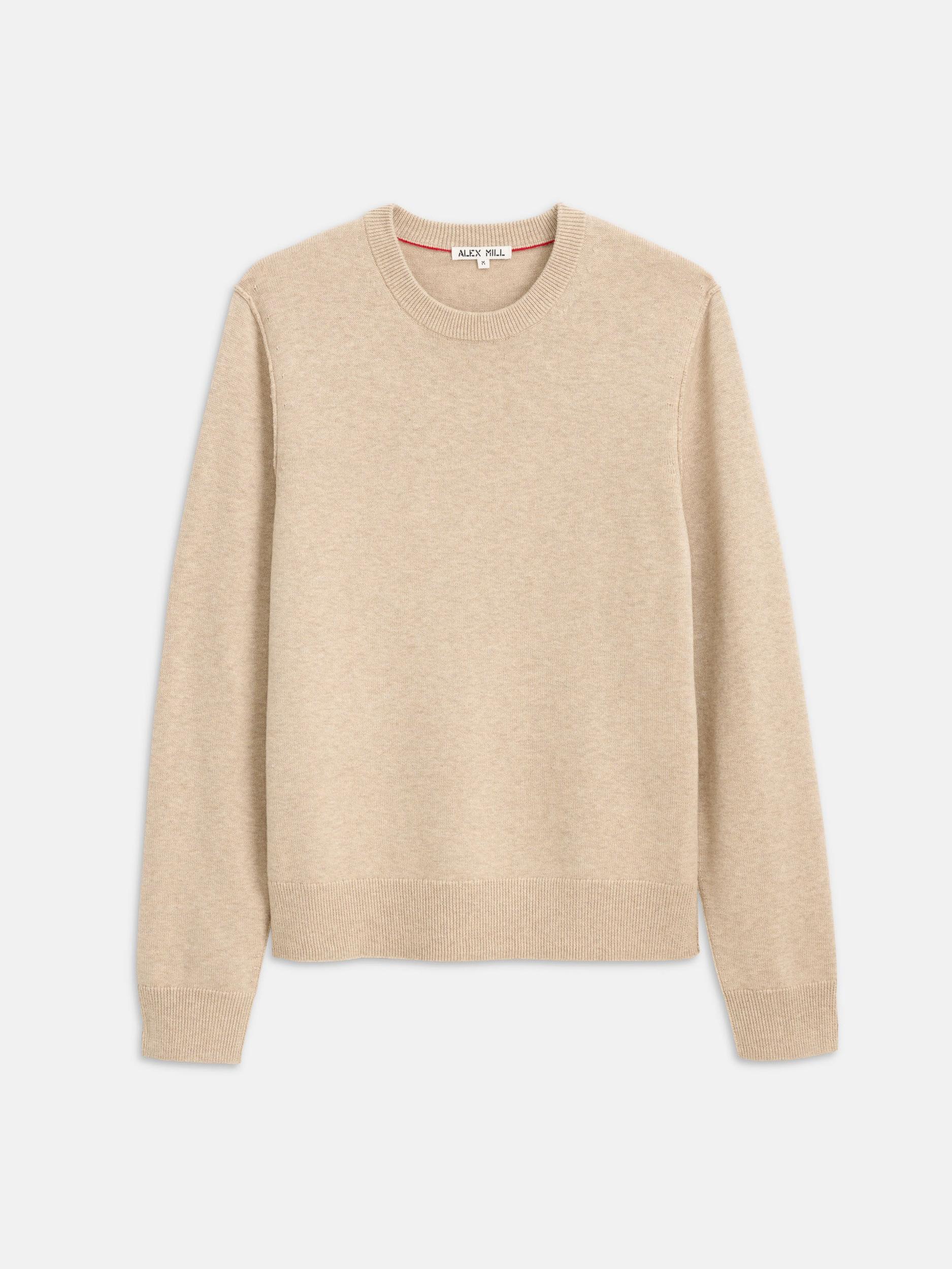 Reverse Seam Crew In Wool Cotton Product Image