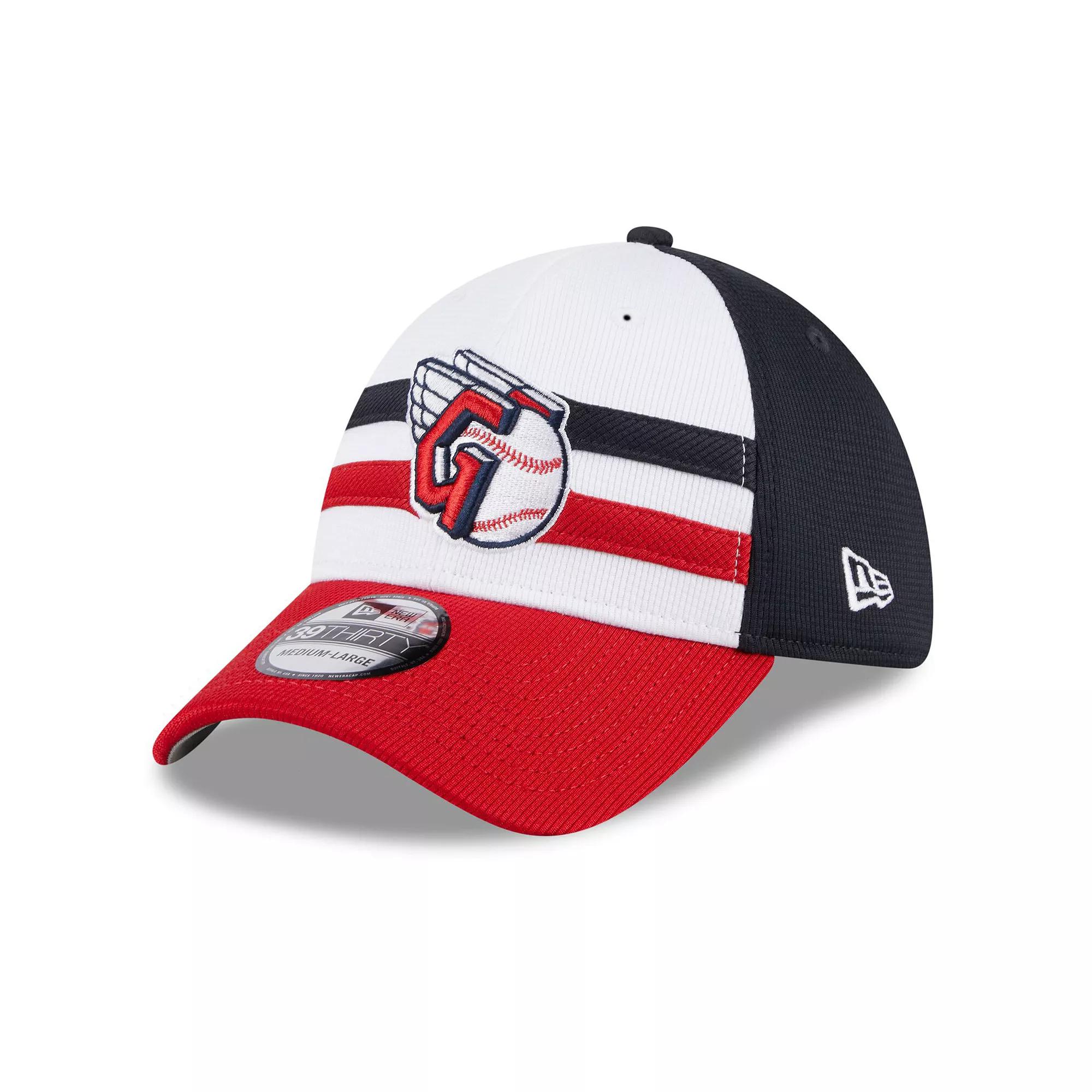 Men's New Era White Cleveland Guardians 2024 Batting Practice 39THIRTY Flex Hat,  Product Image