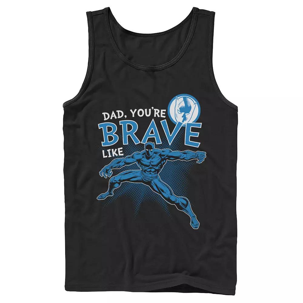 Men's Marvel Black Panther Brave Dad Father's Day Tank Top,  Product Image