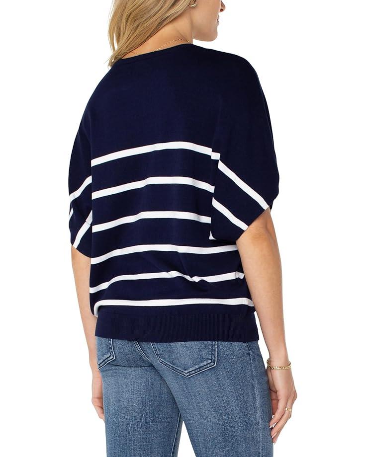 Elbow Sleeve Crew Neck Sweater Product Image
