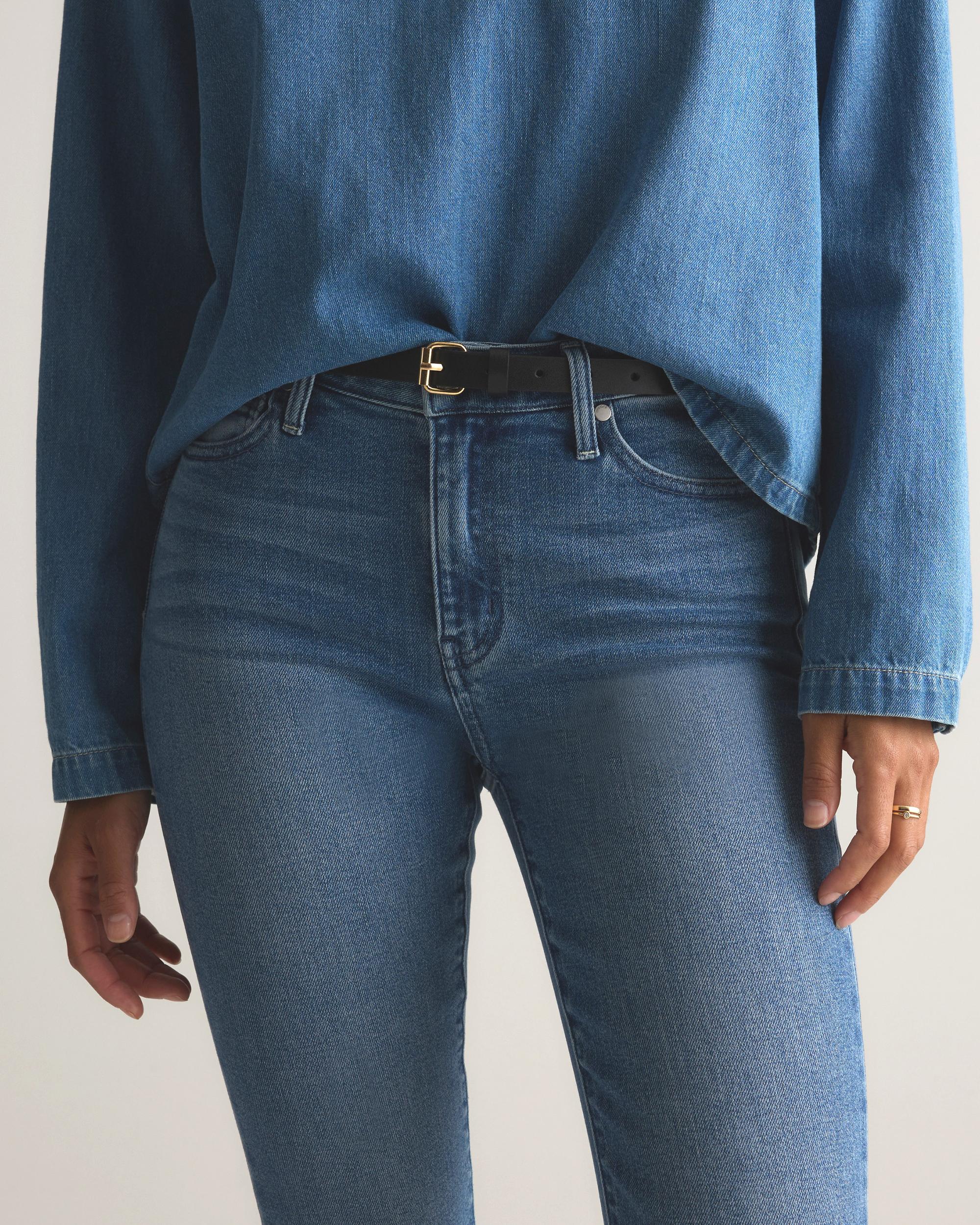 Quince | Women's Bella Stretch Kick Flare Jeans Organic Cotton Product Image