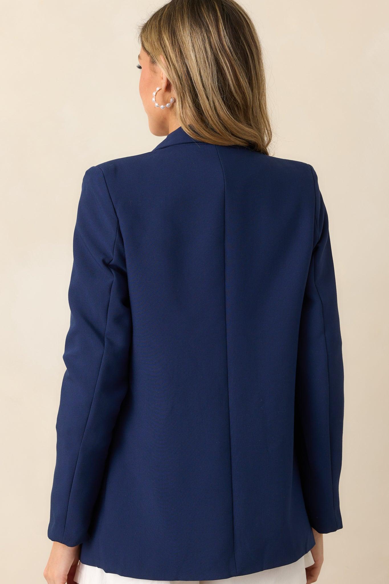 Running Around Navy Blazer Product Image