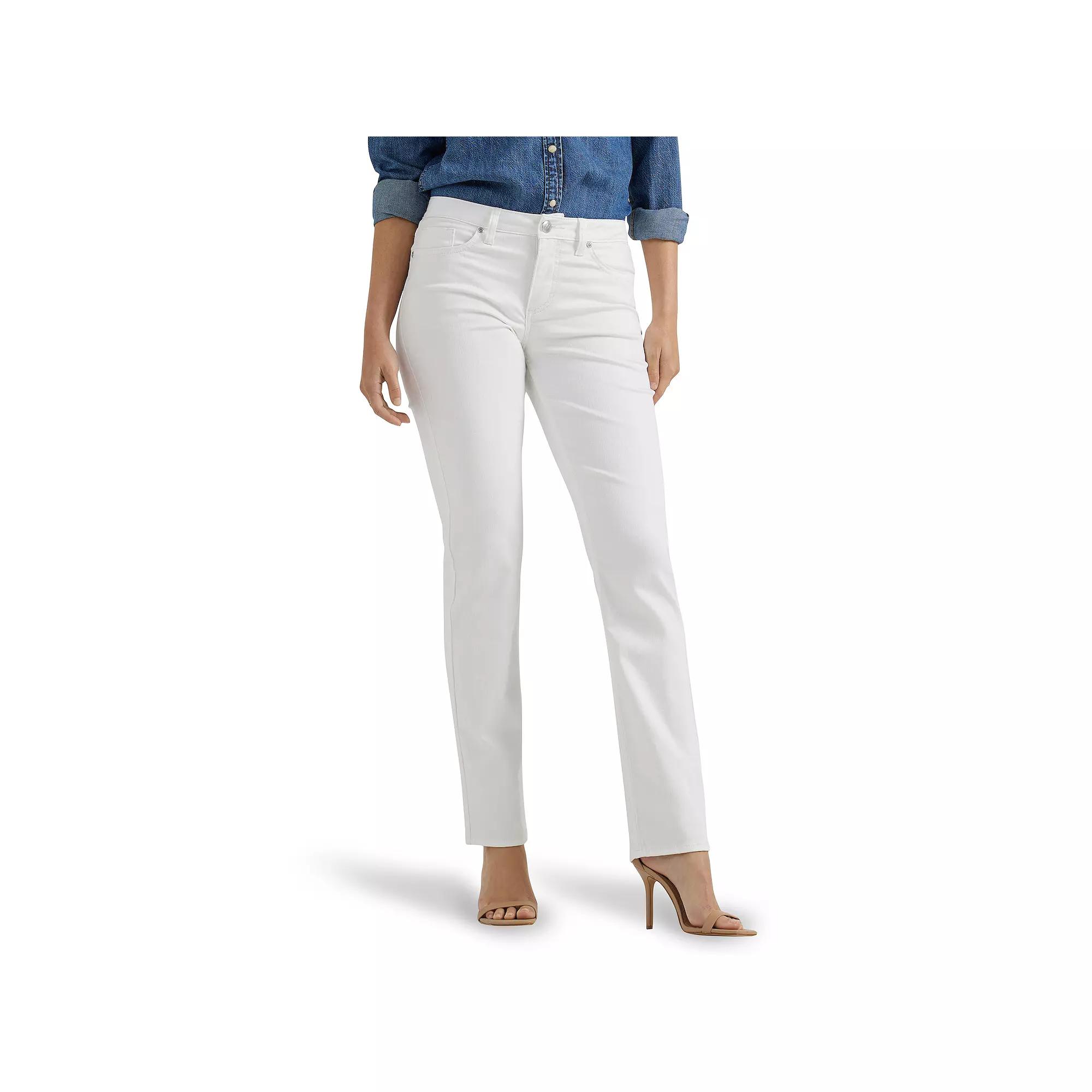 Women's Lee® Legendary Straight Jeans, Size: 10 Short, White Product Image