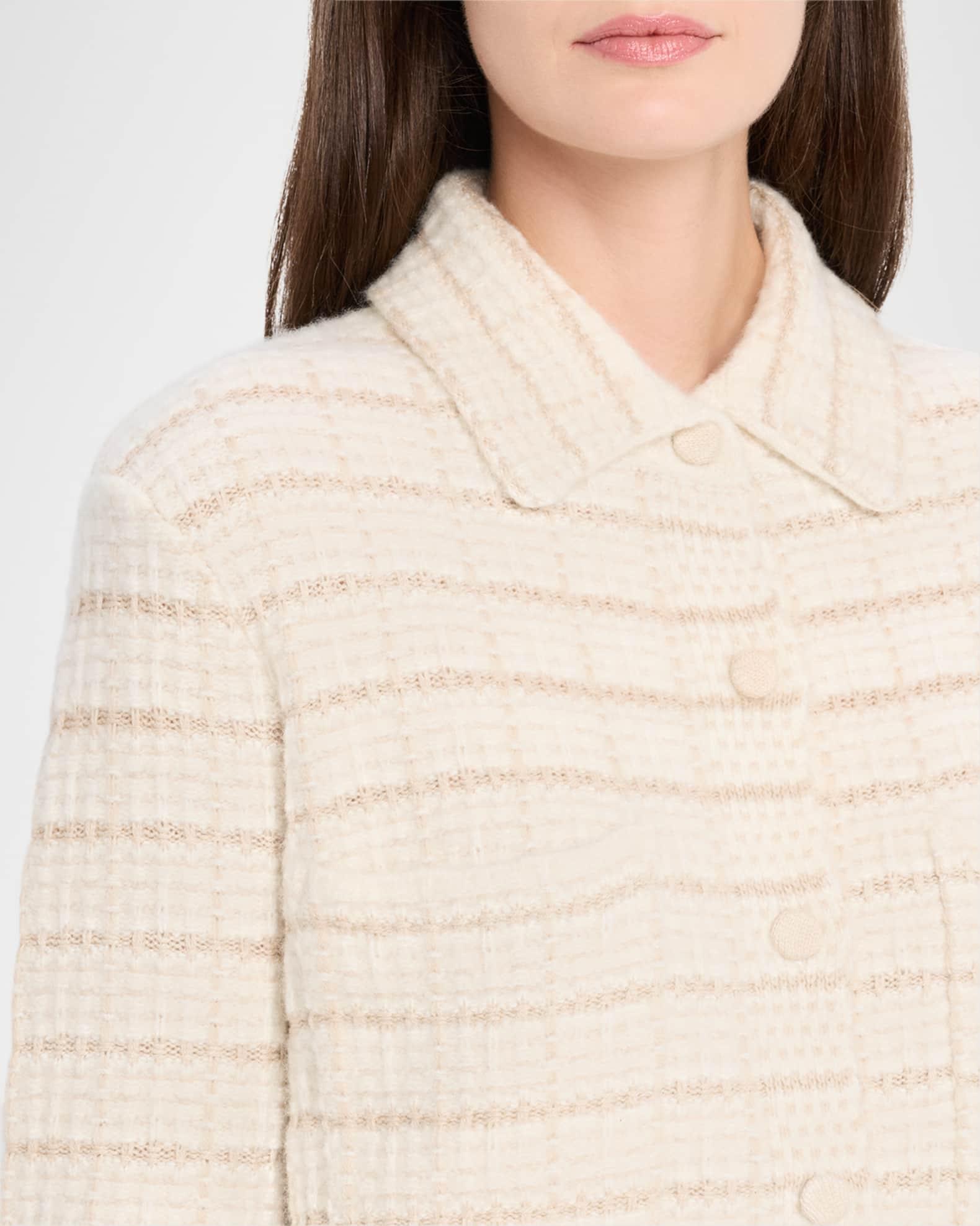 Button-Down Boxy Grid Jacket Product Image