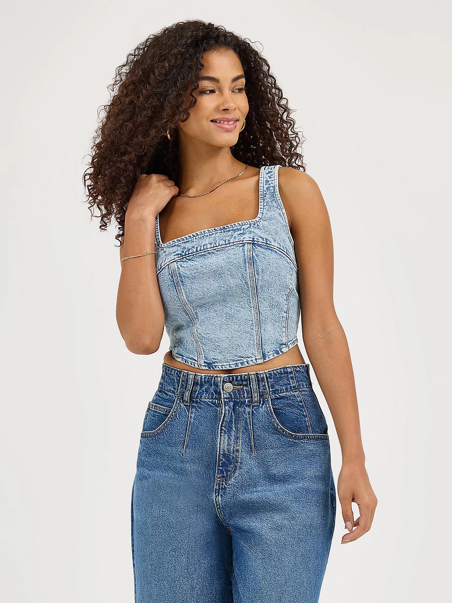 Women's Slim Corset Tank | Women's Tops & Tees | Lee® Product Image