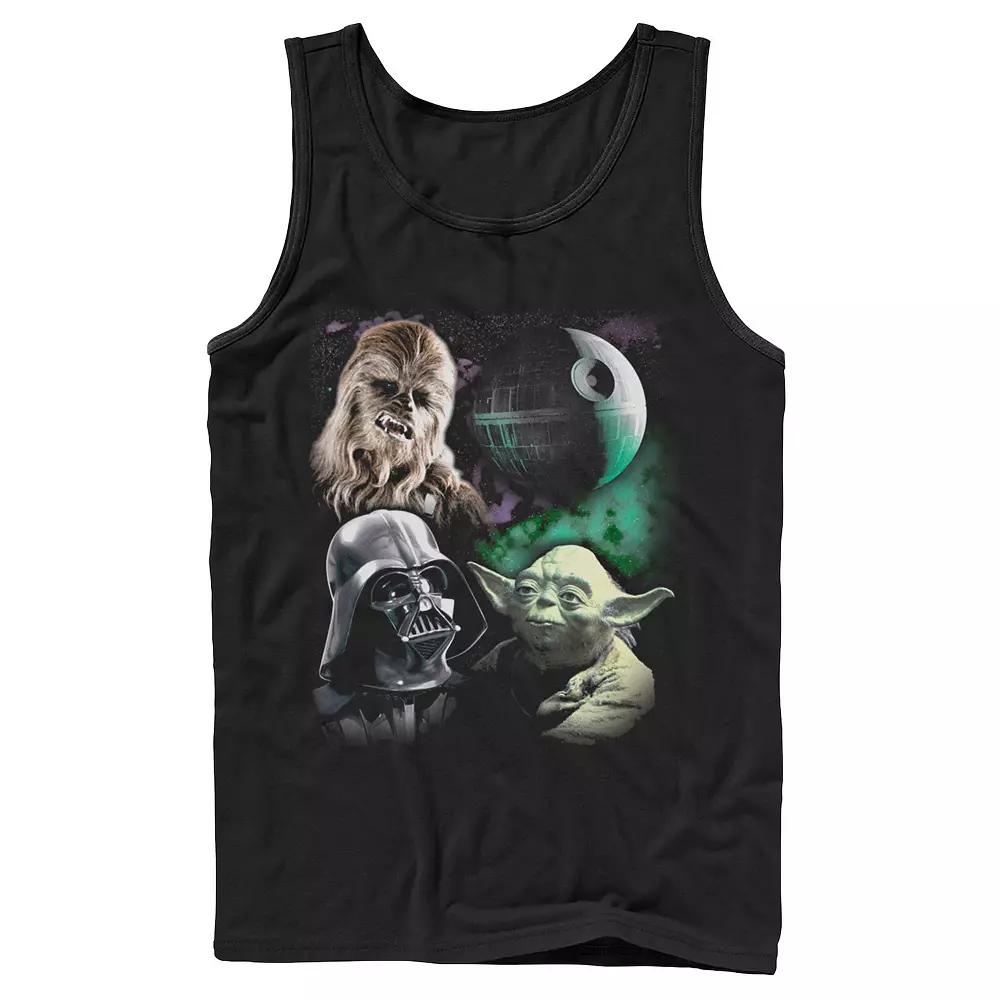 Men's Star Wars Chewbacca Star Galactic Group Shot Tank Top,  Product Image