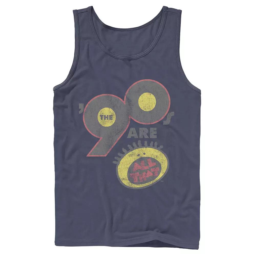 Men's Nickelodeon All That The Nineties Are Vintage Retro Graphic Tank Top,  Product Image