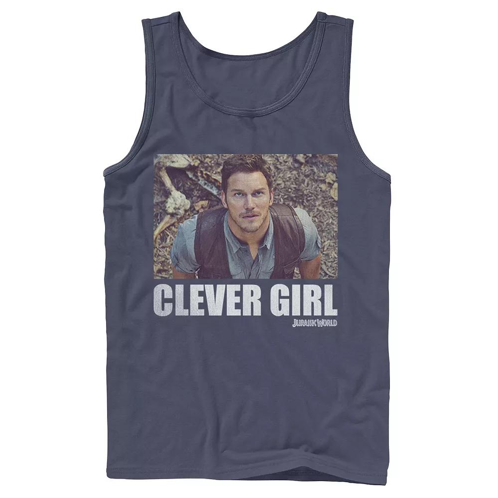 Men's Jurassic World Clever Girl Owen Movie Still Graphic Tank Top,  Product Image