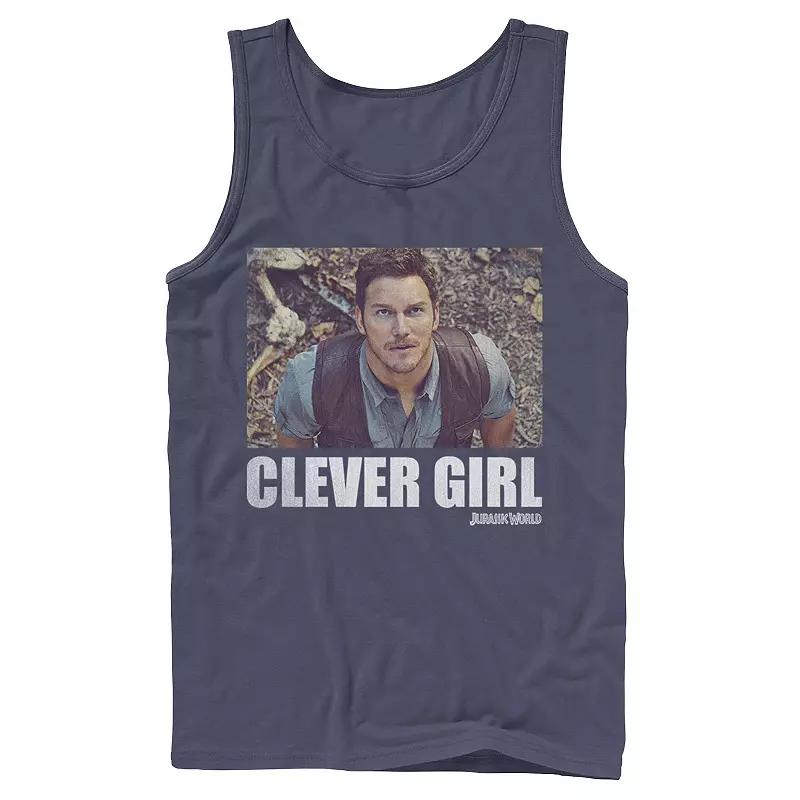 Men's Jurassic World Clever Girl Owen Movie Still Graphic Tank Top,  Product Image