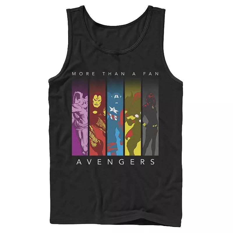 Men's Marvel Avengers More Than A Fan Colorful Panel Silhouette Tank Top, Boy's,  Product Image