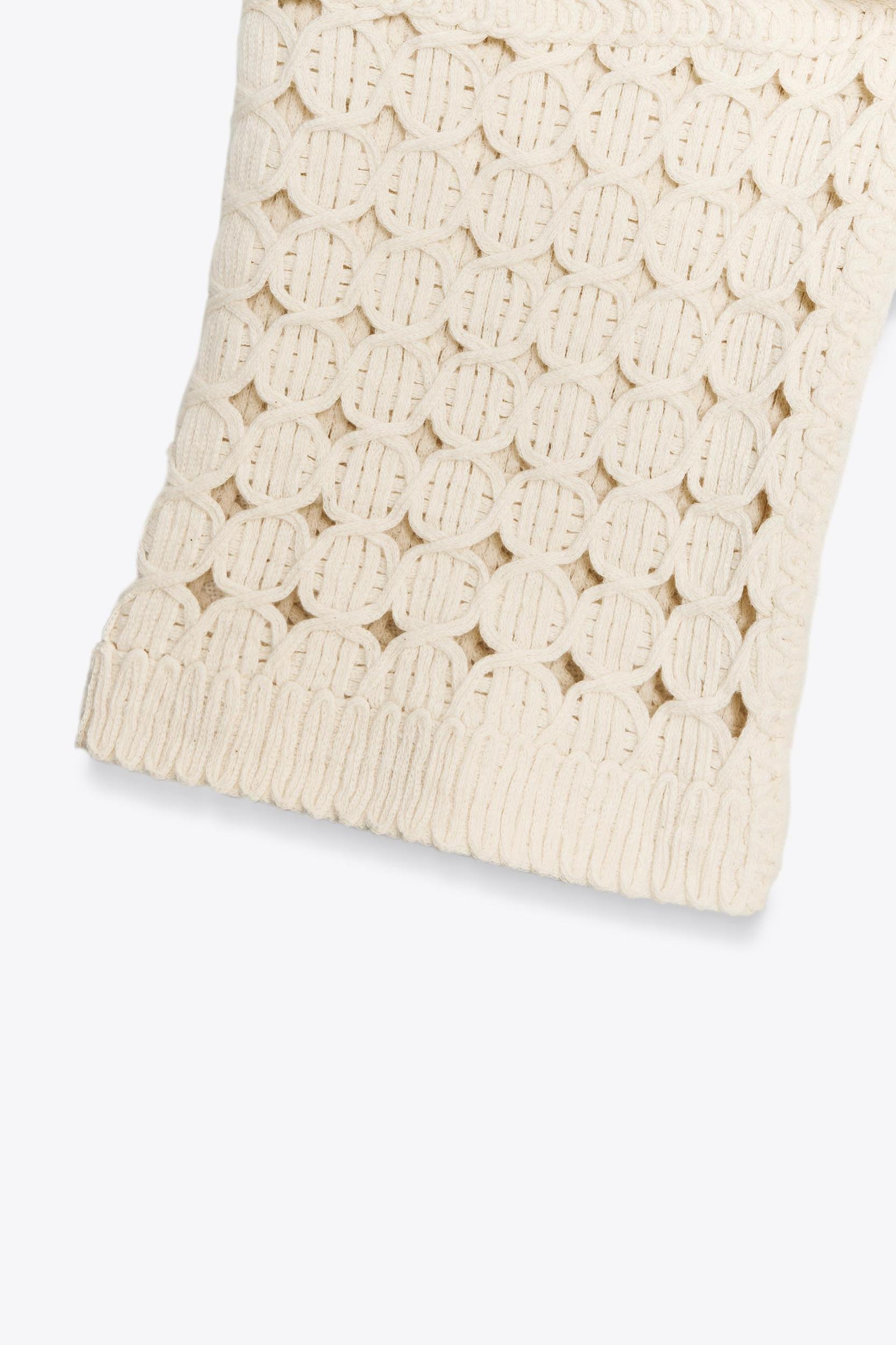 LONG SLEEVE CROCHET TOP Product Image