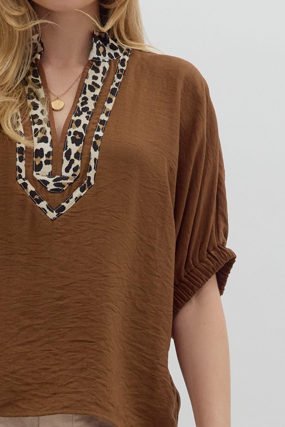 Mocha Muse Blouse Product Image