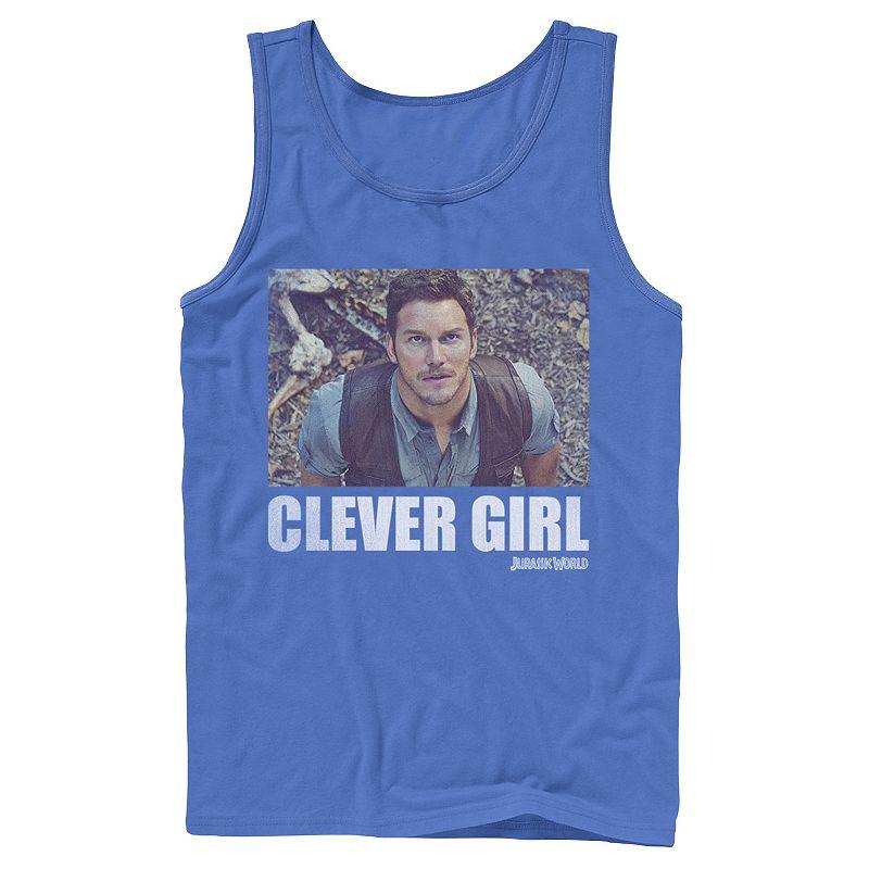 Men's Jurassic World Clever Girl Owen Movie Still Graphic Tank Top,  Product Image