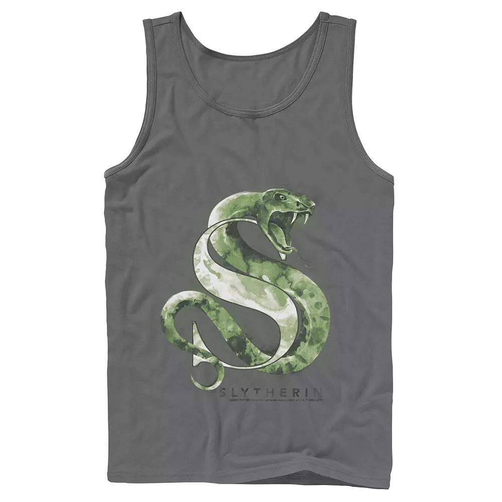 Men's Harry Potter House Slytherin Watercolor Tank Top,  Product Image