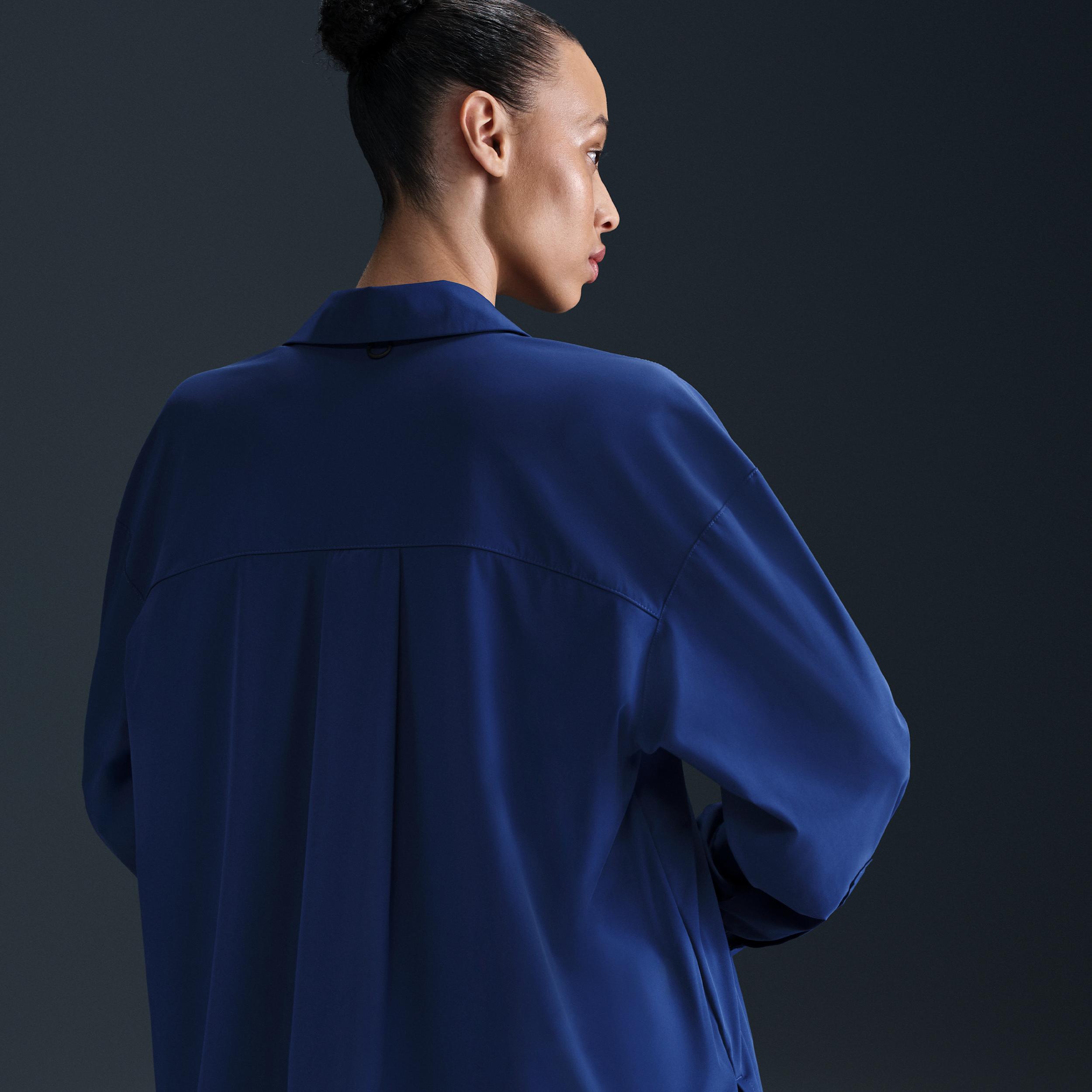 Nike Womens 24.7 PerfectStretch Dri-FIT Oversized Long-Sleeve Shirt | HM8385-455 Product Image