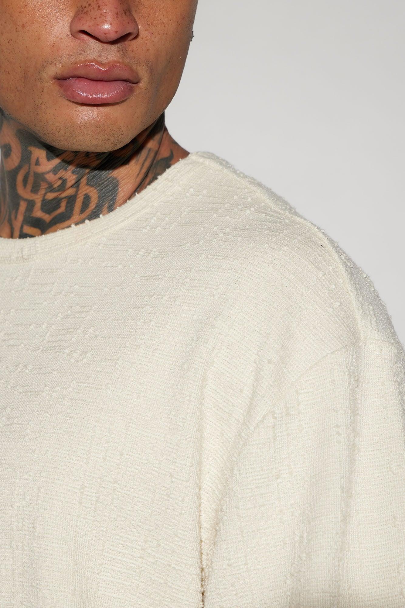 Jordan Textured Short Sleeve Tee - Off White Product Image