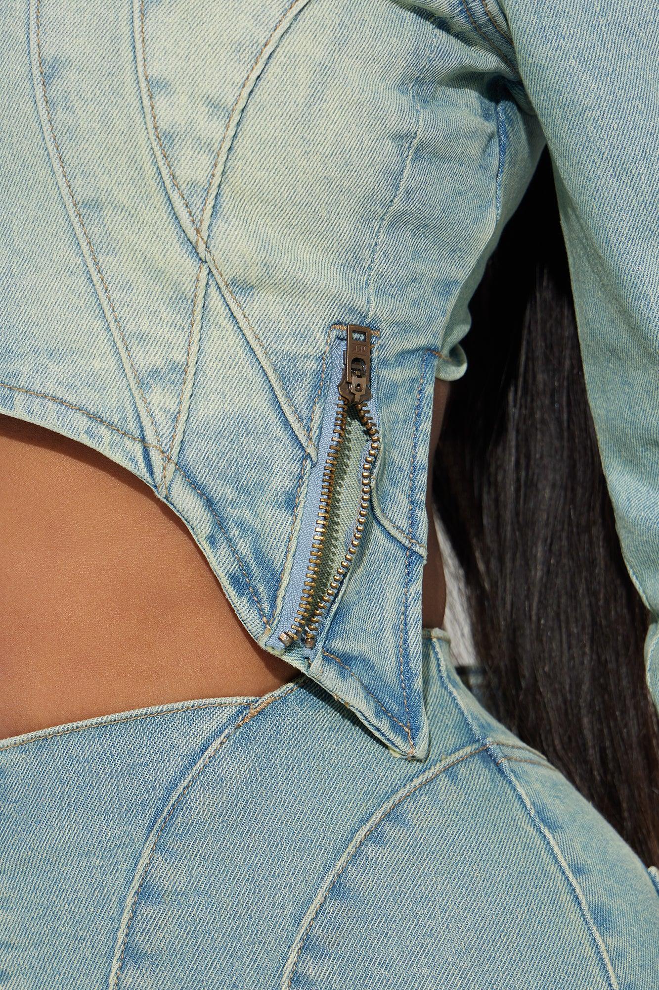 She's A Stunner Denim Jacket - Vintage Wash Product Image