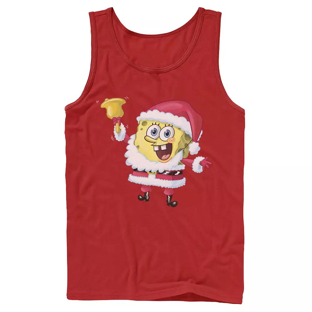 Men's Nickelodeon SpongeBob SquarePants Santa Claus Tank Top,  Product Image