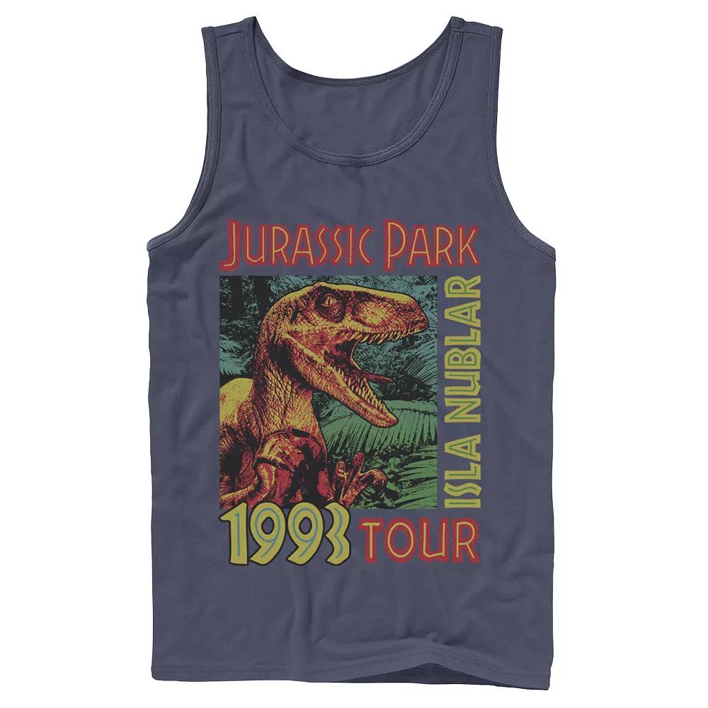 Men's Jurassic Park Isla Nublar 1993 Tour Poster Tank Top,  Product Image