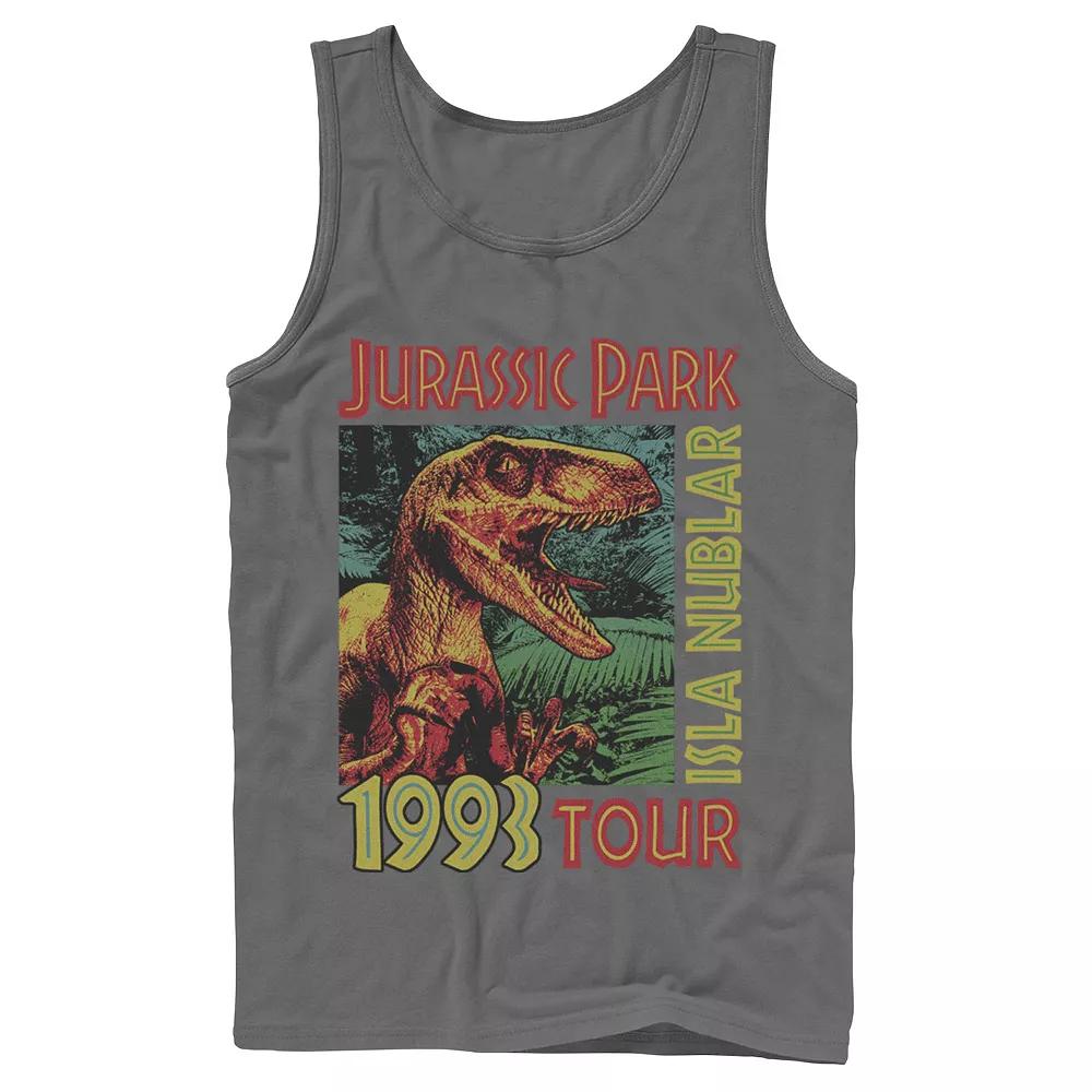Men's Jurassic Park Isla Nublar 1993 Tour Poster Tank Top,  Product Image