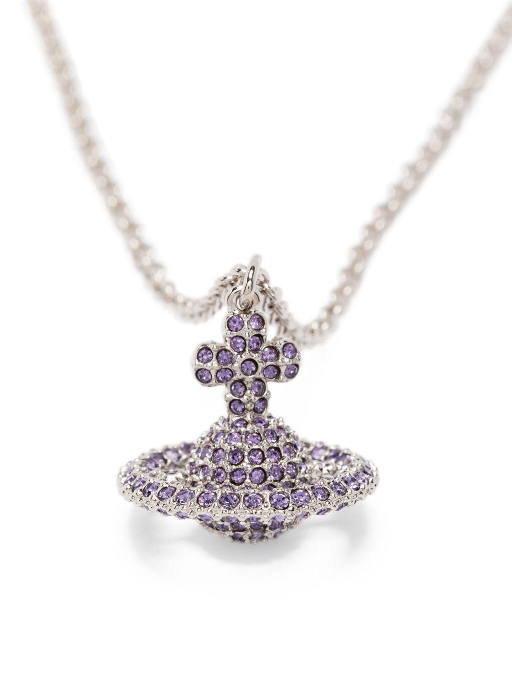 crystal-embellished orb necklace Product Image