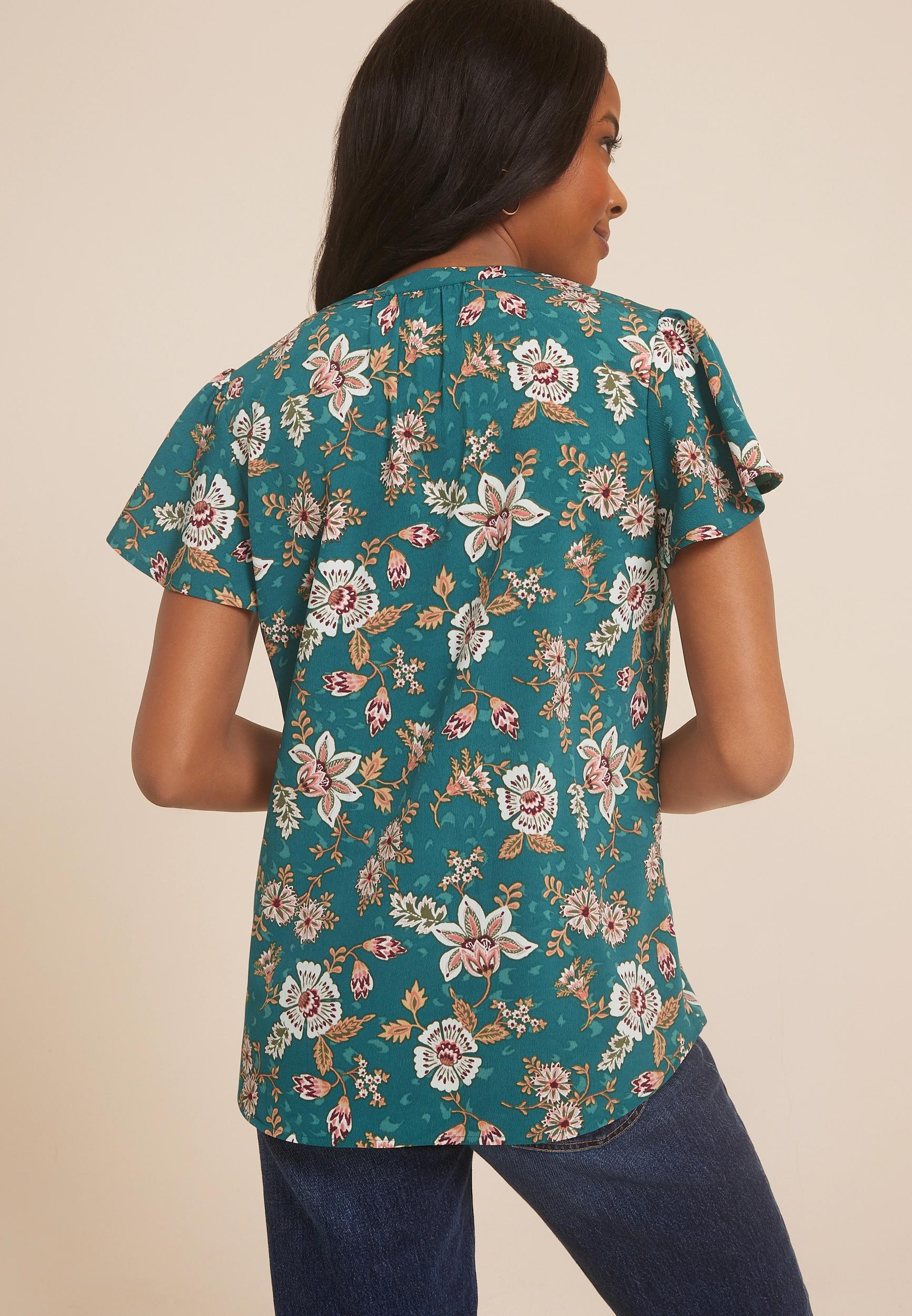 Atwood Flutter Sleeve Blouse Product Image