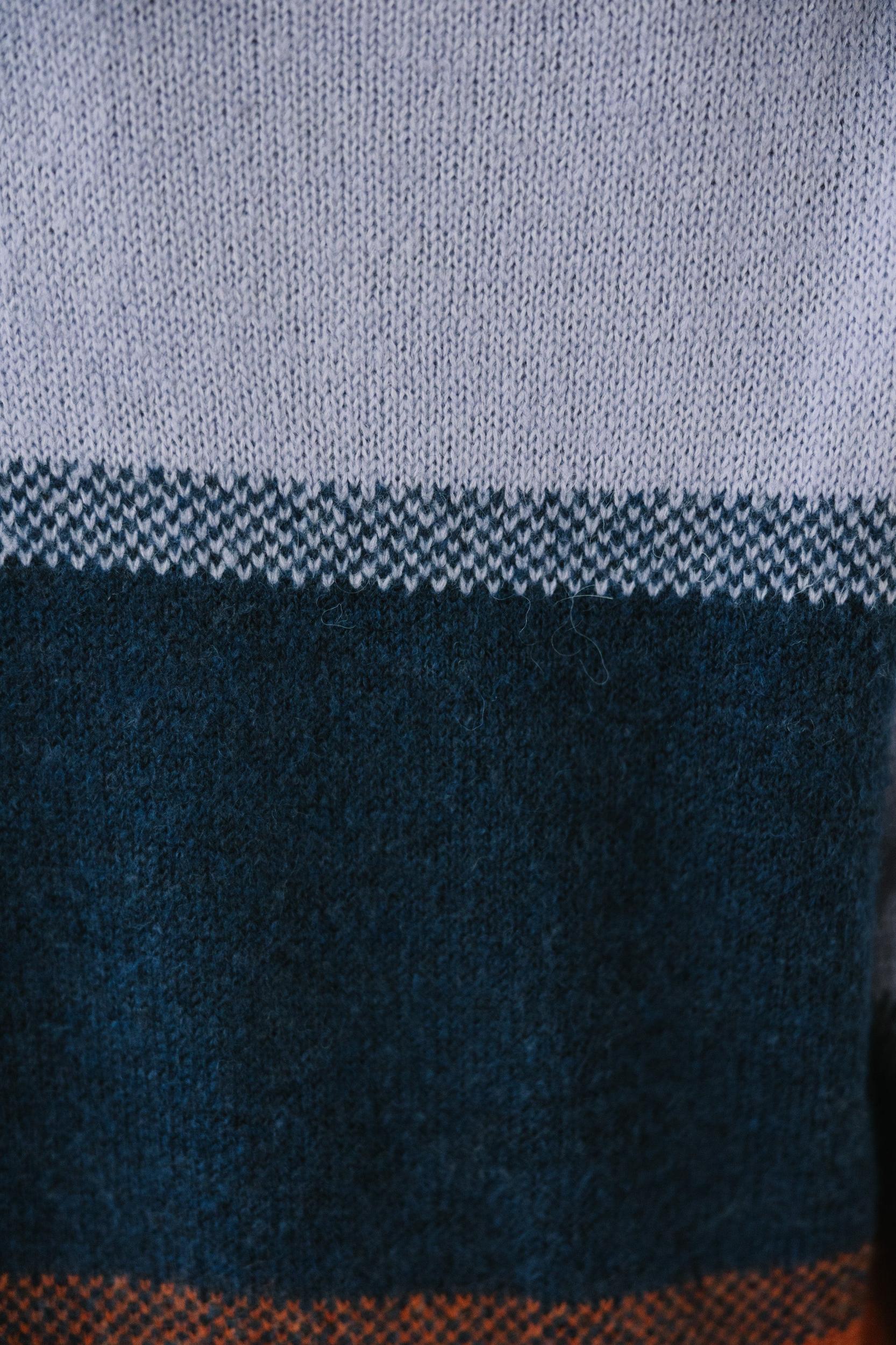 Fall For You Navy Striped Sweater Female Product Image