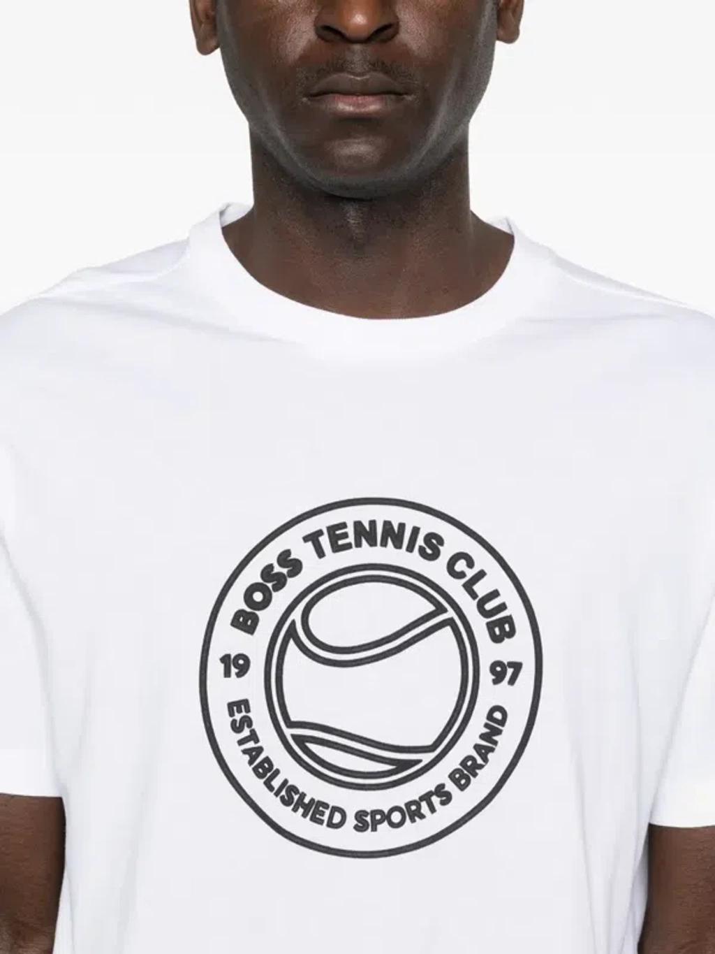 HUGO BOSS Graphic-print T-shirt In White Product Image