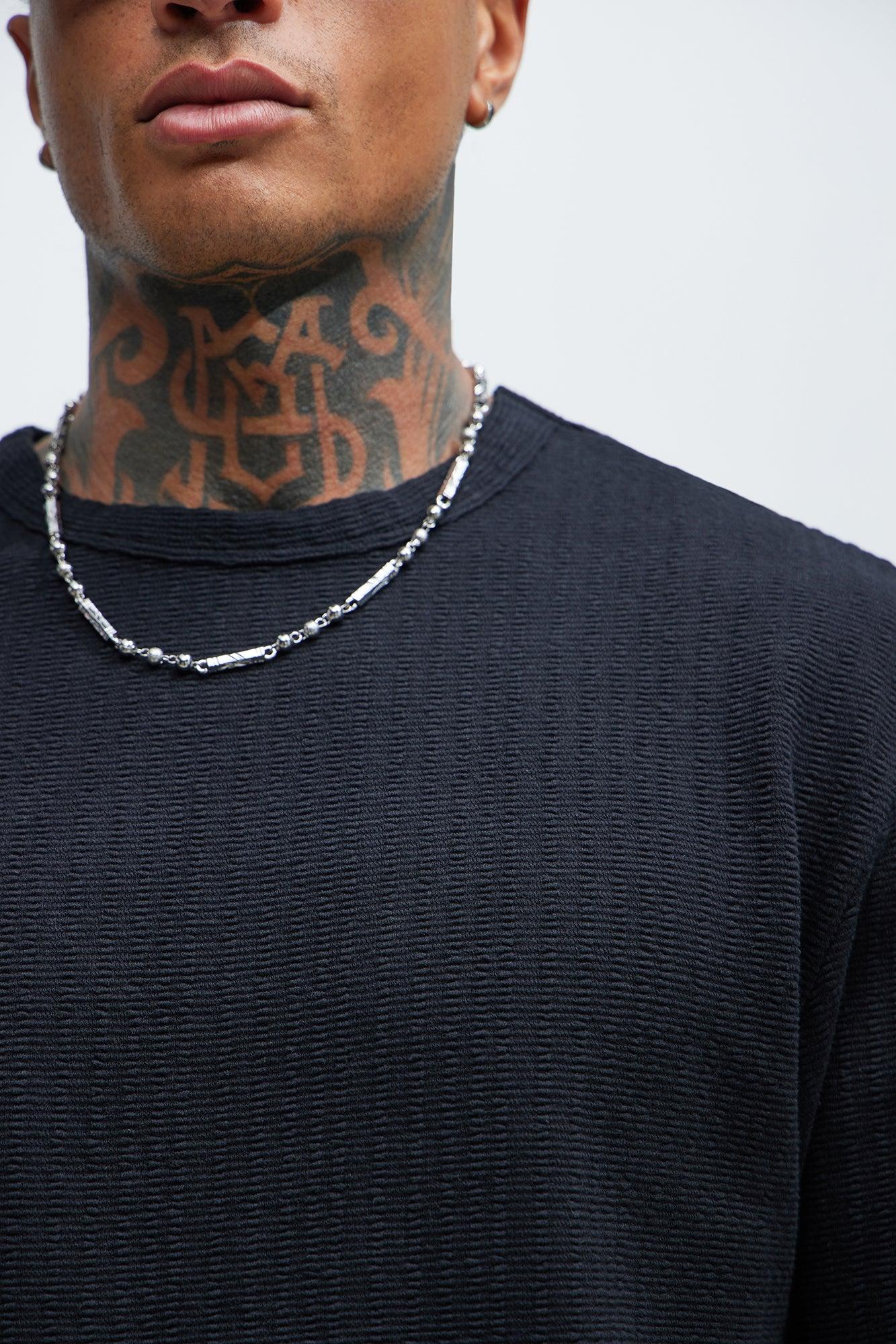 Elm Textured Tee - Black Product Image