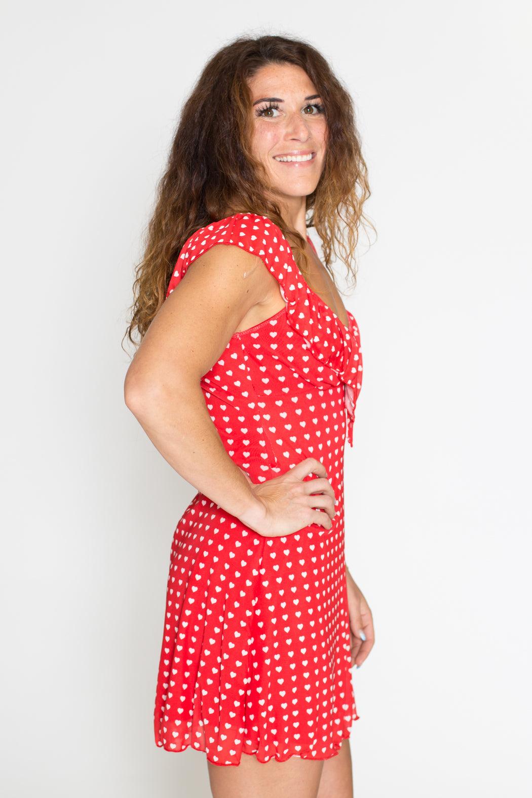 Heart Ruffle Dress Product Image