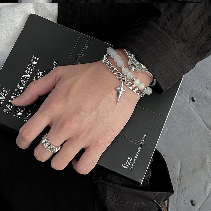 PENDANT PEARL DOUBLE LAYER BRACELET Product Image