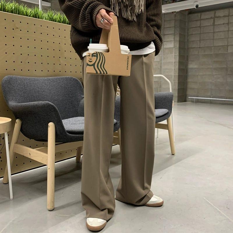 RT No. 11232 RELAX STRAIGHT SUIT PANTS Product Image