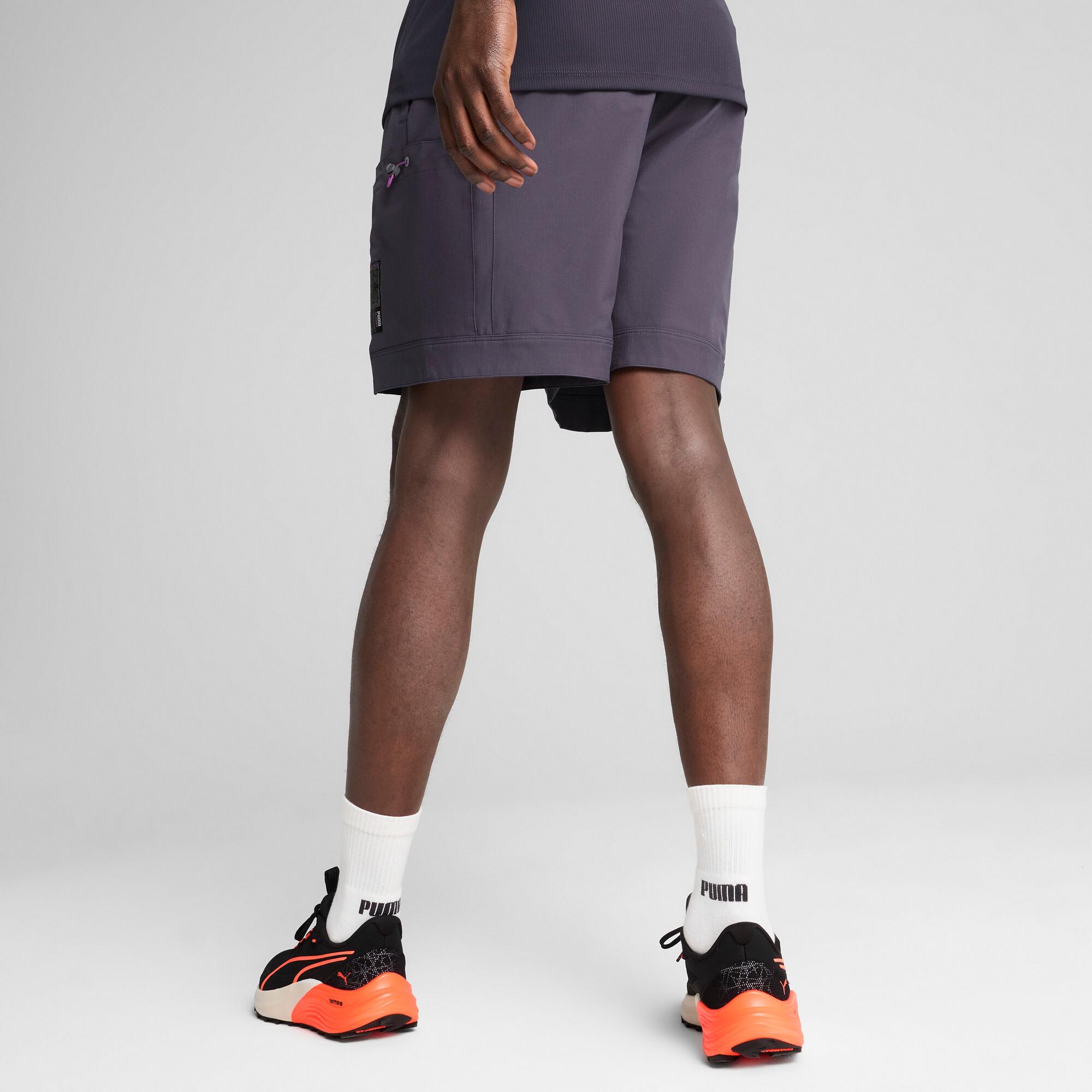 PUMA SEASONS Trail Running Men's 7" Shorts in Grey Product Image