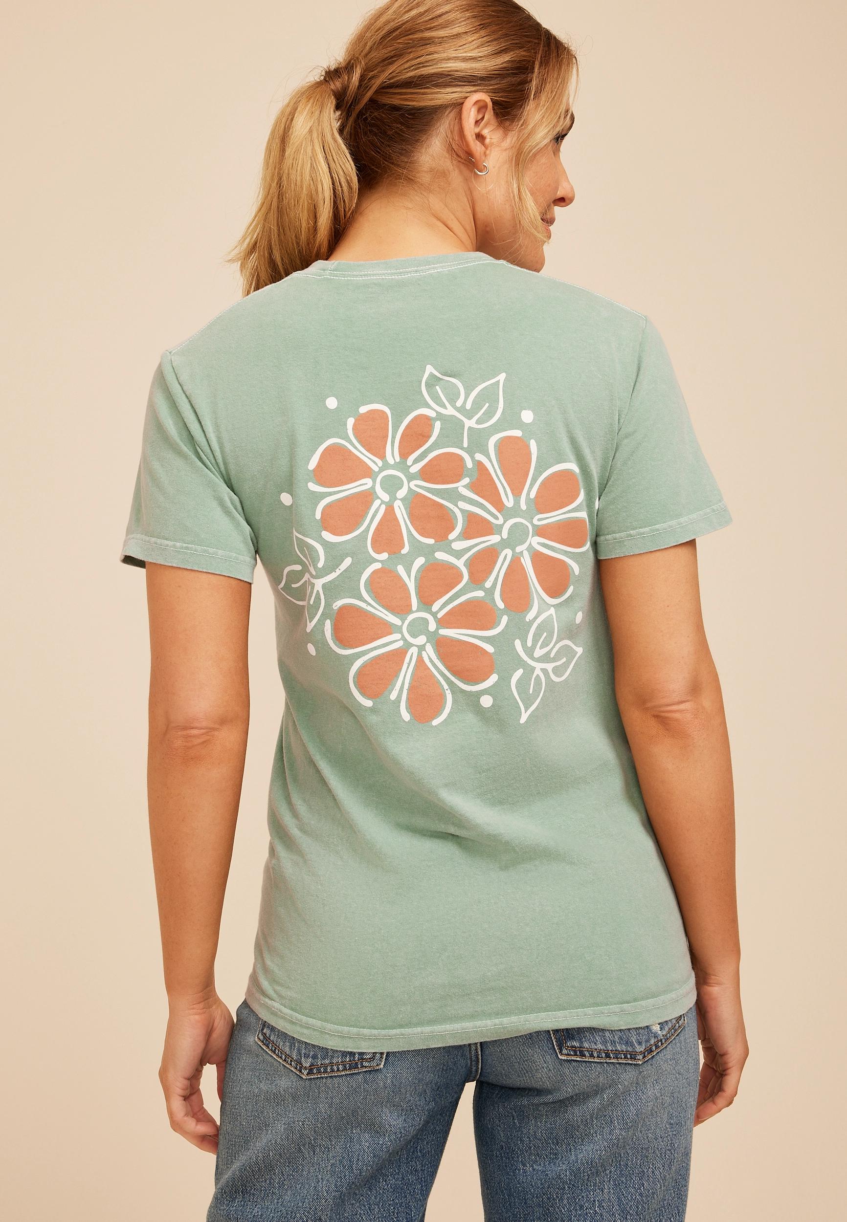 Be Kind Floral Relaxed Fit Graphic Tee Product Image