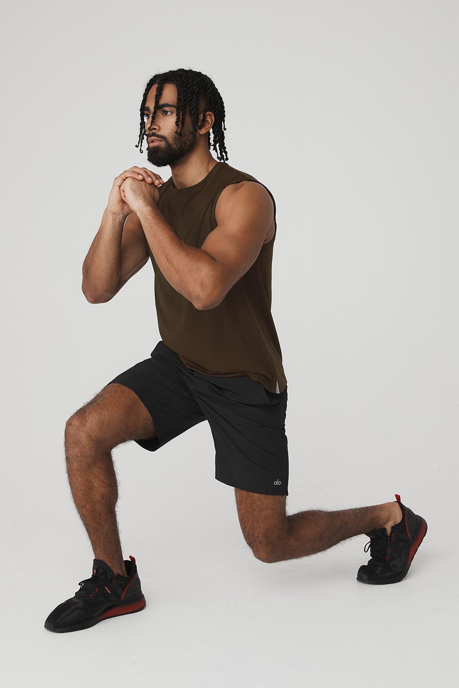 ALO | Idol Performance Tank Top Brown, Size: 2XL Product Image