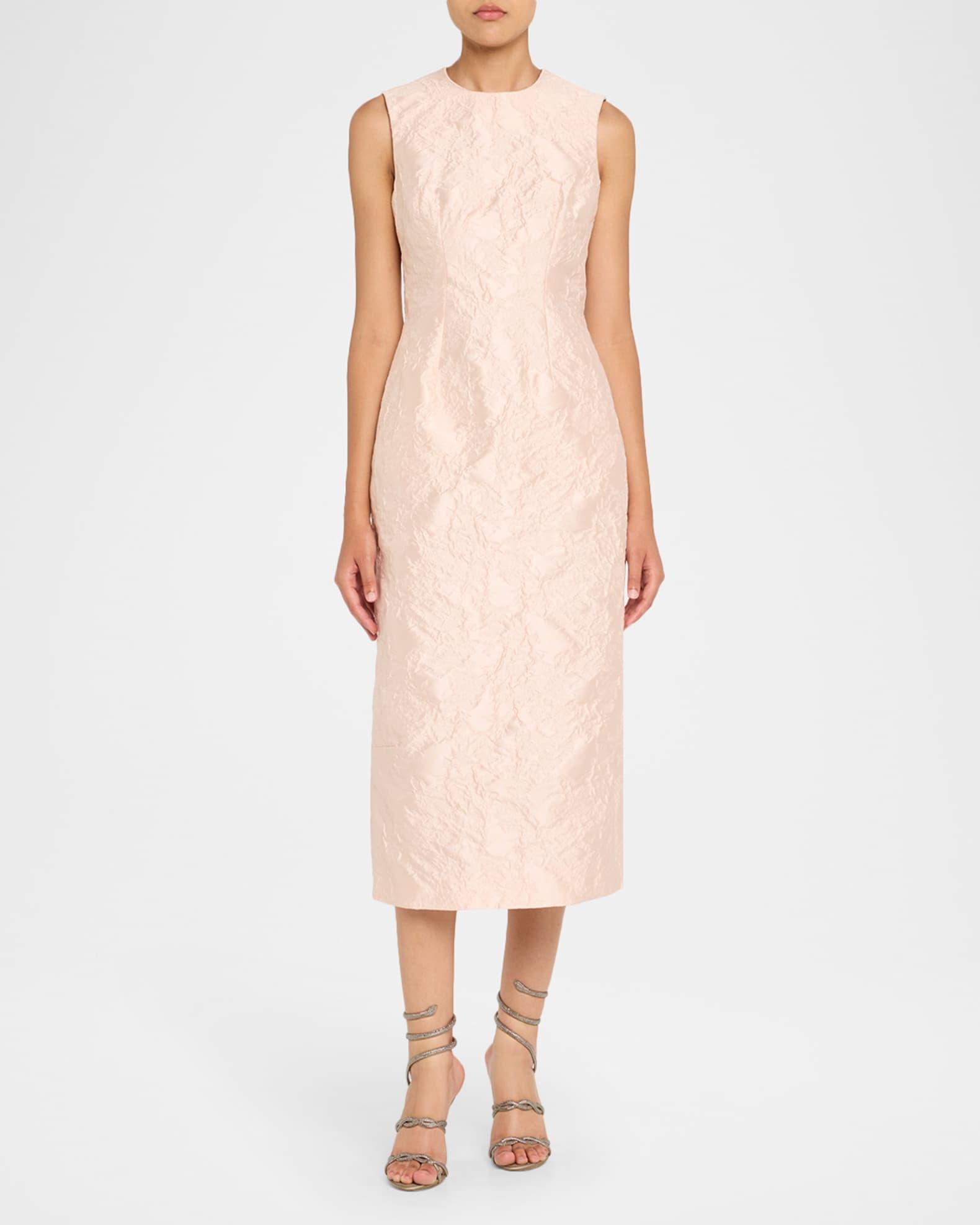 Crystal Satin Braided Snake-Wrap Sandals Product Image