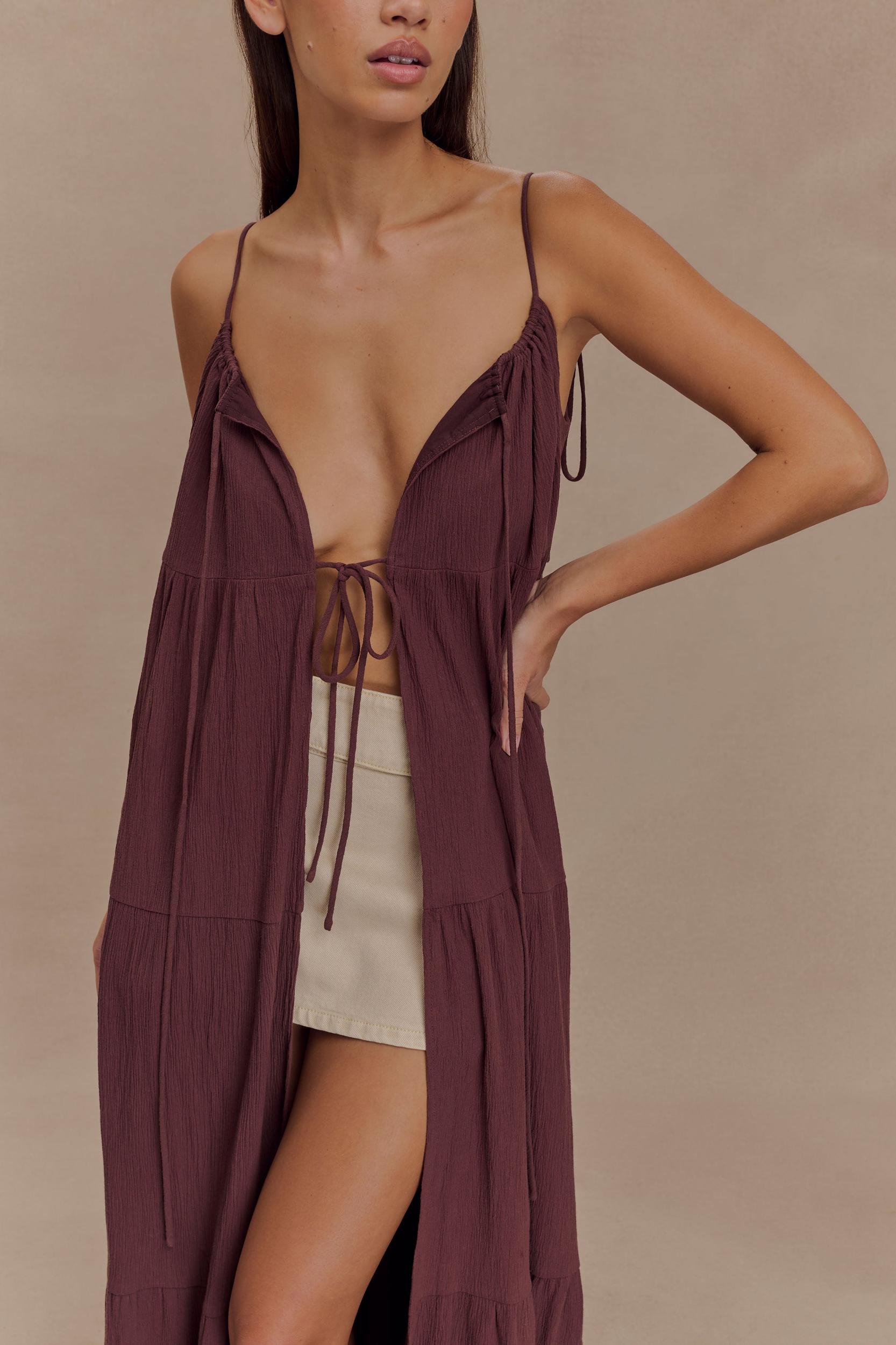 Birdie Fold Over Shorts - Chocolate Product Image